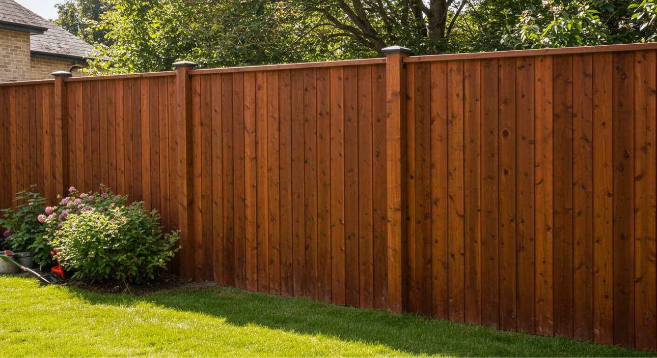 Custom wooden double gates with diagonal bracing